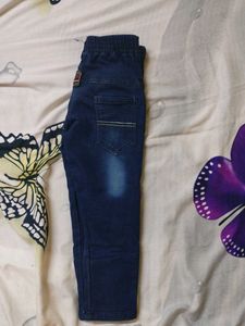 Boys Blue and Black Denim Jeans