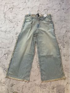 Wide leg denim