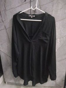 V neck oversized top