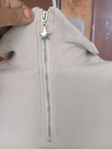 Grey Long Sleeve Top