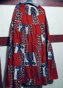 Patchwork Maxi Skirt