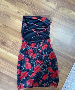 Floral Bodycon Mini Dress Size Small