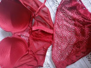 Red Lace Lingerie Set