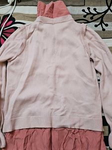 Cute Pink Layered Sweater