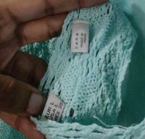 Beach Lace Trim Pretty Back Crop Top