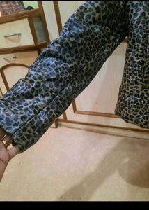 Leopard Print Puffer Jacket