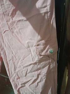 Peach Colour Cargo Bottom Wear