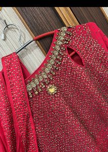 Amazing Suit With Diamond Work