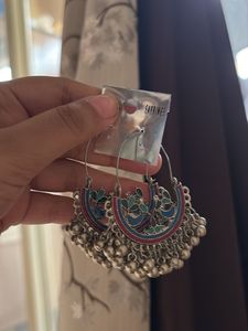 Enamel Jhumka Earrings