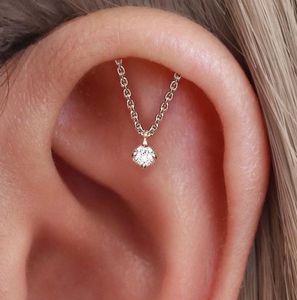 Silver Hidden Helix Bugadi Earring Pair