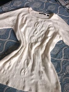 Cream Cable Knit Sweater