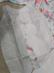 Cute festive Floral Top &amp; pajama dhoti set