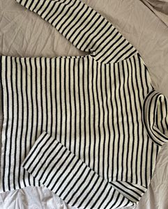 Striped Turtleneck Sweater