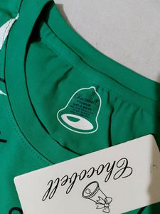 Sea Green Crop Tshirt With Tag