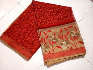 Elegant Floral Saree