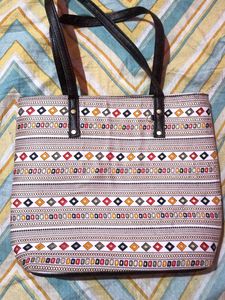 Patterned Tote Bag