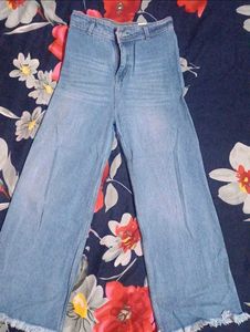 Blue Wide Leg Jeans