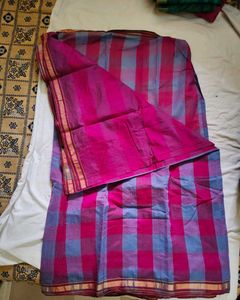 Checked Cotton Saree