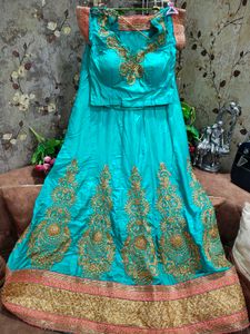 Heavy Work Contrast Beautiful Lehenga