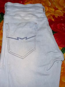 Mufti Brand Ocean Blue Jeans For Men Length 43 Inch