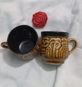 New One Pair Of Coffee Mugs