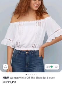 Boho Off shoulder H&amp;M Top