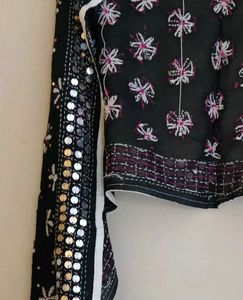 Ethic Wear Dupatta With Embroidery And Sequin Work