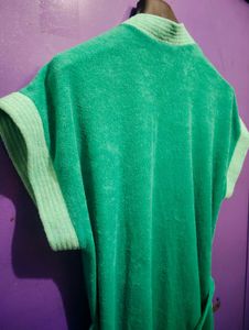 Elegant Green Robe  After A Shower