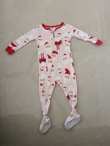 Carter 1 Piece Santa Snug Fit Cotton Footie PJ's