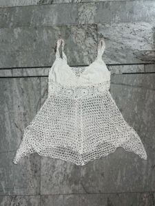 THRIFT Crochet Sleeveless Dress