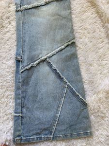 Y2K Patchwork Flare Jeans
