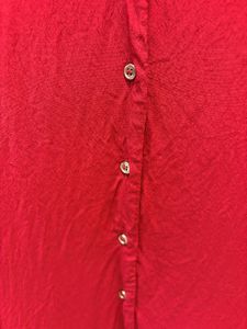 Beautiful Red criss-cross back Shirt