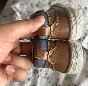 Kids Lace up-Tan Brown