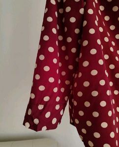 Polkadot Button Down Shirt