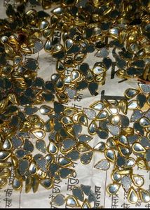 Teardrop Kundan Stones