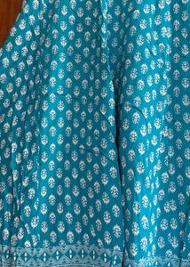 Elegant Blue Printed Kurta