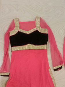 Peach Colour Palazzo Set