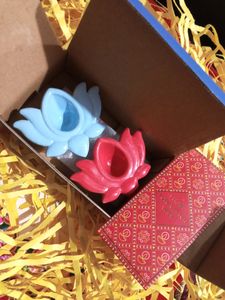 Lotus Diya Candle Holders (Set of 2)