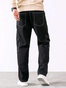 Black Cargo Jeans
