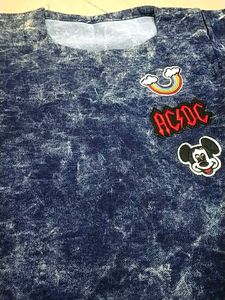 Girls Denim Kurti Patches