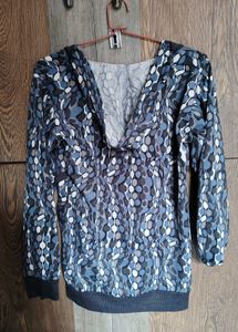 Printed Blue Sweatshirt