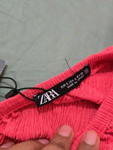 Zara Light Pink Loose Sleeve Top