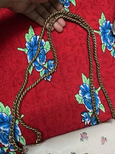 Original Coach Parker 18 Rose Print Bag