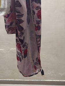 Floral Print Chiffon Scarf