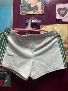 Picnic White Striped Shorts