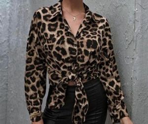 Animal Print Button Down Shirt
