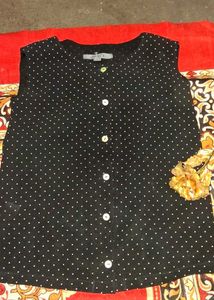 Chic Polka Dot Sleeveless Top✨✨💞