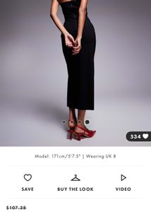 Asos Vesper Bodycon Maxi Dress In Black