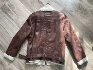 Faux Leather Fur Jacket