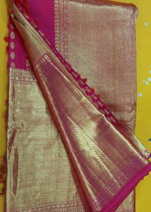 Pink & Gold Kanjivaram Saree